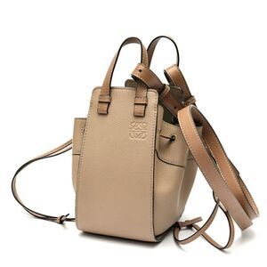 Loewe Hammock Drawstring Bag Mini Calfskin Sand (Greige)